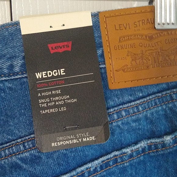 Levi's WEDGIE 100 cotton Hi rise size 31 - Picture 8 of 11